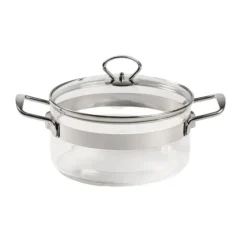 Clearance MASTRAD Faitout en Verre avec Couvercle 20 x H 11 cm Belissam