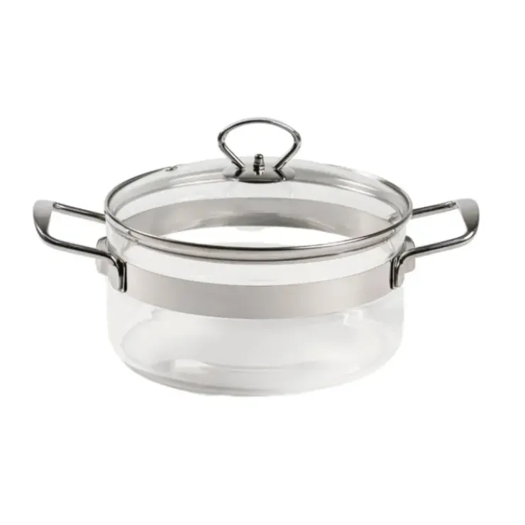 Clearance MASTRAD Faitout en Verre avec Couvercle 20 x H 11 cm Belissam