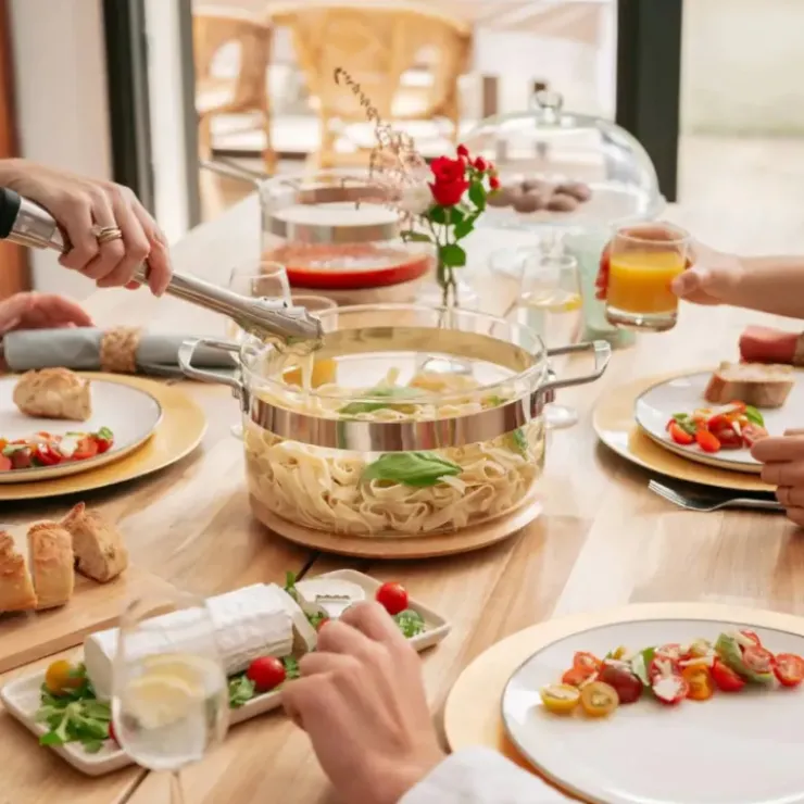 Clearance MASTRAD Faitout en Verre avec Couvercle 20 x H 11 cm Belissam