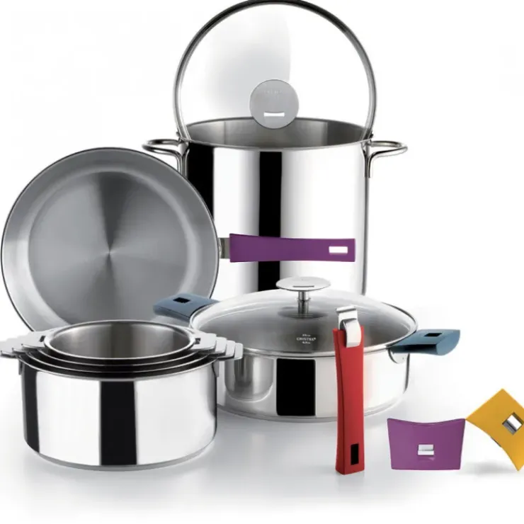 Online CRISTEL Faitout Mutine Ø 24 cm Manche Amovible Inox