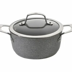 Discount BALLARINI Faitout Pierre 24 cm avec couvercle Salina Granitium