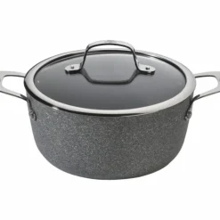 New BALLARINI Faitout Pierre 20 cm avec couvercle Salina Granitium