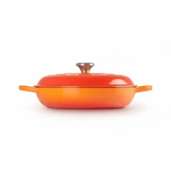 Sale LE CREUSET Faitout Volcanique en Fonte avec Intérieur Sable 30 cm Signature
