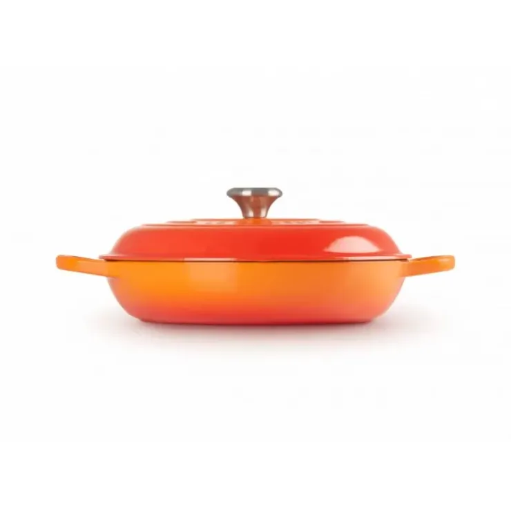 Sale LE CREUSET Faitout Volcanique en Fonte avec Intérieur Sable 30 cm Signature