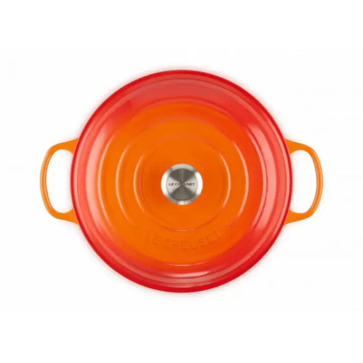 Sale LE CREUSET Faitout Volcanique en Fonte avec Intérieur Sable 30 cm Signature