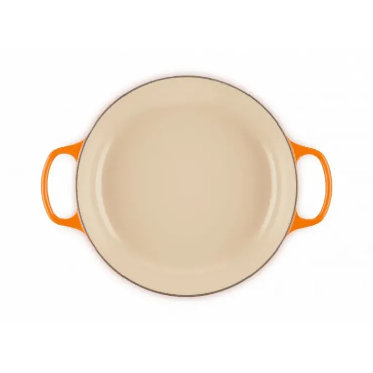Sale LE CREUSET Faitout Volcanique en Fonte avec Intérieur Sable 30 cm Signature