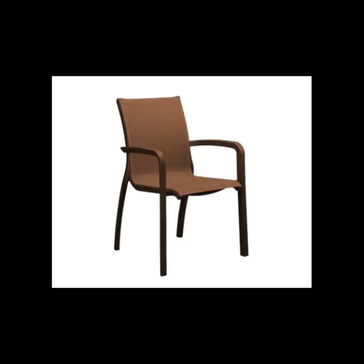 Best GROSFILLEX Fauteuil d'extérieur Bronze et Toile Cognac Sunset