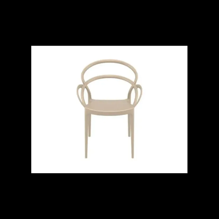 Online SIESTA Fauteuil en Polypropylène Mila Taupe