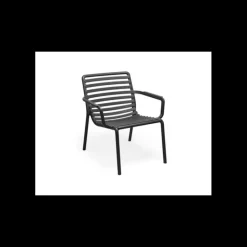 Clearance NARDI Fauteuil Relax en Résine Doga Anthracite
