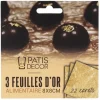 Sale PATISDECOR Feuilles d'Or Alimentaire 22 carats 3 feuilles Patisdécor