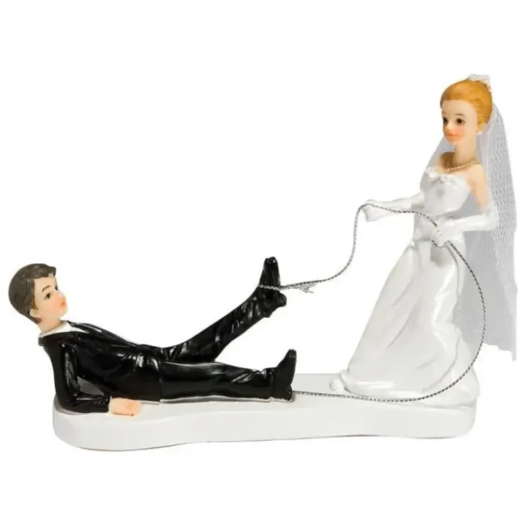 Outlet CUISINEADDICT Figurine Mariage A la Pêche 2 Modèles 14 cm
