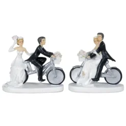 Best MALLARD FERRIERE Figurine Mariage Couple à Vélo 13 cm (x2)