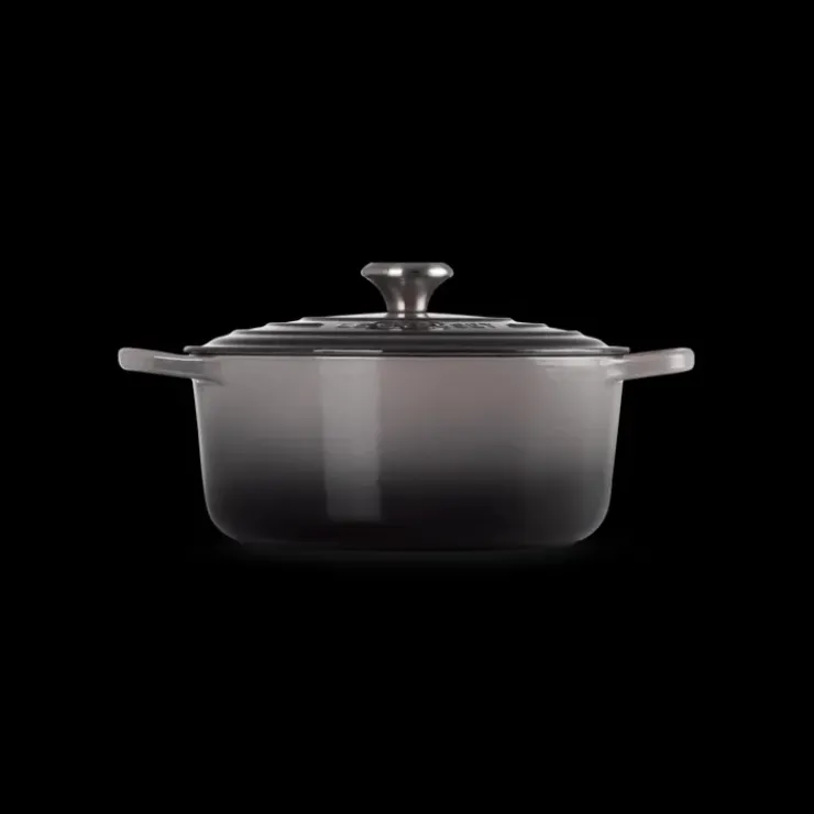 Clearance LE CREUSET FIN DE SERIE Cocotte en Fonte Ronde 26 cm Flint Signature