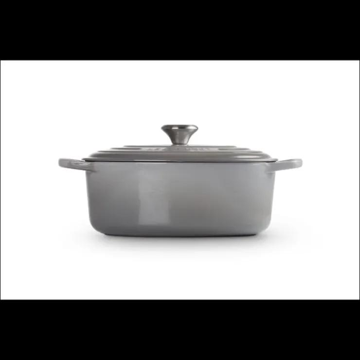 Outlet LE CREUSET FIN DE SERIE Cocotte en fonte Ovale 29 cm Mist Grey Signature