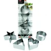 Best IBILI FIN DE SERIE Lot 4 Emporte-Pièces Inox Coeur, Triangle, Étoile et Cercle 8 cm