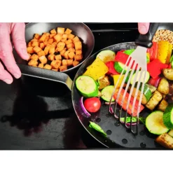 Discount DE BUYER FIN DE SERIE Poêle à Légumes Perforée Tôle Bleue Ø 28 cm Outdoor