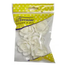 Best FLORENSUC Fleur Azyme Bio Rose Blanche 5 cm x5