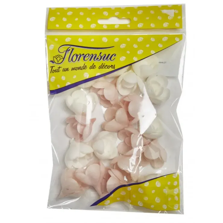 Discount FLORENSUC Fleur Azyme Bio Rose Rose et Blanche 3 cm x20