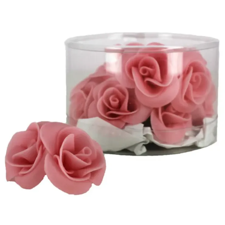 Discount MALLARD FERRIERE Fleur en sucre Roses couleur rose Ø 3,5 cm (x15) Mallard Ferrière
