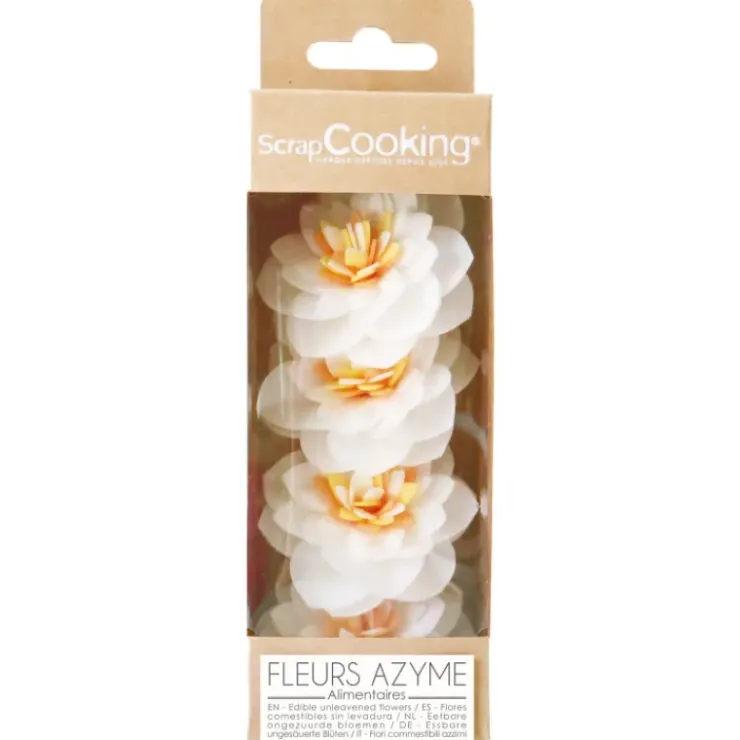 Discount SCRAPCOOKING Fleurs Azyme Camélias Blancs (x4)