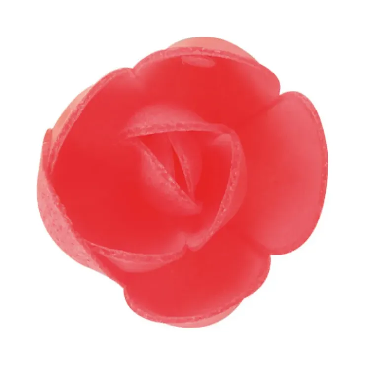 Clearance FLORENSUC Fleurs de rose carmin x6, grandes feuilles x12 - en Azyme