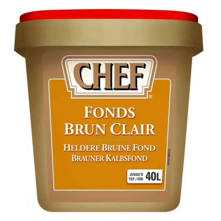 Clearance CHEF Fonds brun clair 40L 800g