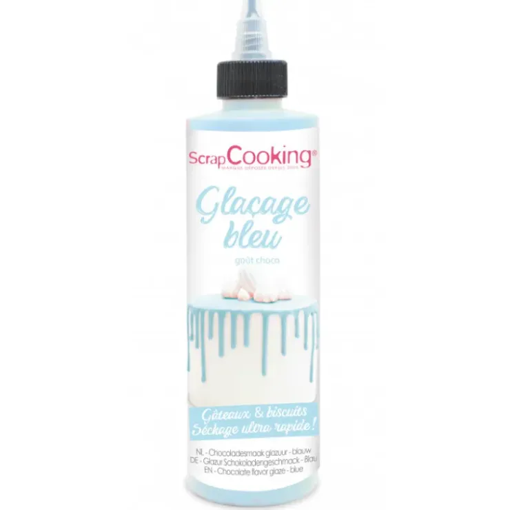 Online SCRAPCOOKING Glaçage Bleu goût Chocolat 130 g