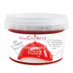 SCRAPCOOKING Glaçage Miroir Rouge 300 g