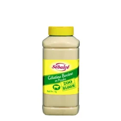 SEBALCE Gélatine bovine en poudre 1 kg 200 bloom Sébalcé
