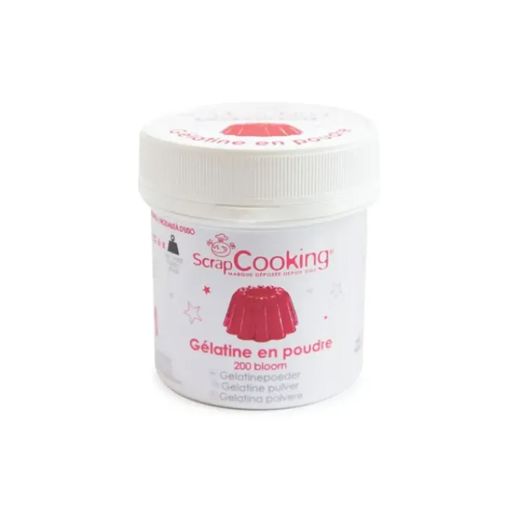 SCRAPCOOKING Gélatine en poudre 50 g 200 bloom