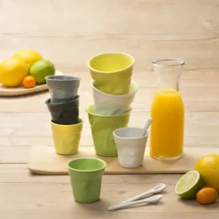 Best REVOL Gobelet Froissé Blanc 8cl