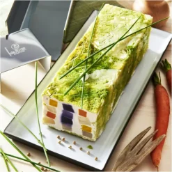 New DE BUYER Gouttière à Bûche Rectangulaire Démontable Inox 30.4 x 8.4 x 6.6 cm