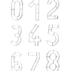 Discount MALLARD FERRIERE Grand Emporte Pièce Inox Chiffre 3 32x16 cm