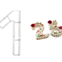 New MALLARD FERRIERE Grand Emporte Pièce Inox Chiffre 1 32x16 cm