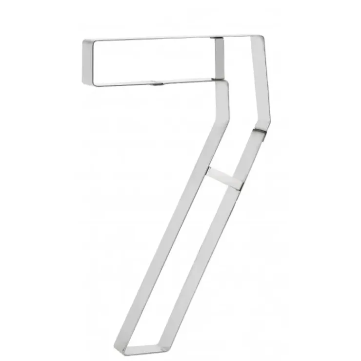 Sale MALLARD FERRIERE Grand Emporte Pièce Inox Chiffre 7 32 x 19 cm