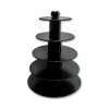 Hot GATODECO Grand Présentoir Noir Cupcakes 5 Etages Ronds Gatodéco