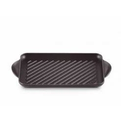LE CREUSET Gril en Fonte Rectangulaire 32 cm Noir Mat