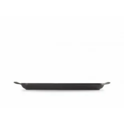 LE CREUSET Gril en Fonte Rectangulaire 32 cm Noir Mat