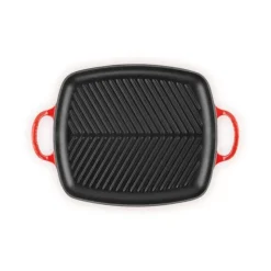 Online LE CREUSET Gril en Fonte Rectangulaire 30 cm Cerise