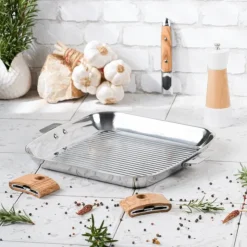 Online CRISTEL Grill Carré Casteline 30 cm Poignée Amovible Inox