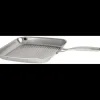 CRISTEL Grill Carré Castel'Pro 30 cm Poignée Fixe Inox