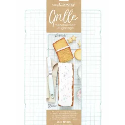 Best SCRAPCOOKING Grille Pâtisserie en Métal 25 x 40 cm