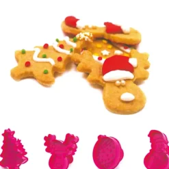 Online SCRAPCOOKING Kit 4 découpoirs à éjecteurs pour Biscuits Noël