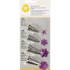 New WILTON Kit 4 Douilles Pâtissières Inox Fleurs