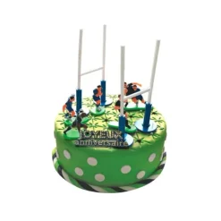 GATODECO Kit Décor Gâteau Rugby (8 pièces)