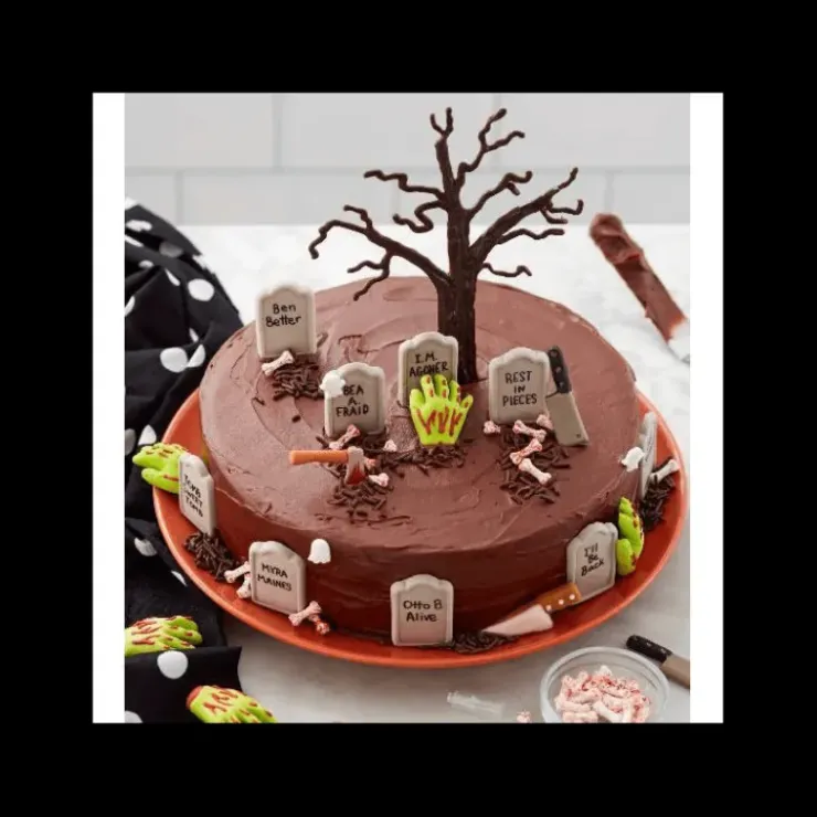 New WILTON Kit Décoration Gâteau Main de Zombie 12 pièces