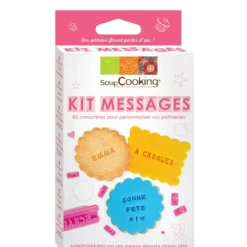New SCRAPCOOKING Kit Messages Biscuits Personnalisés 85 Emporte pièces