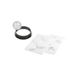 Outlet SILIKOMART Kit Moule Silicone 4 Tartelettes Ø 100mm Professional
