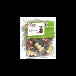 ABTEY Lapin Décoré Chocolat Lait et Blanc 10g x45