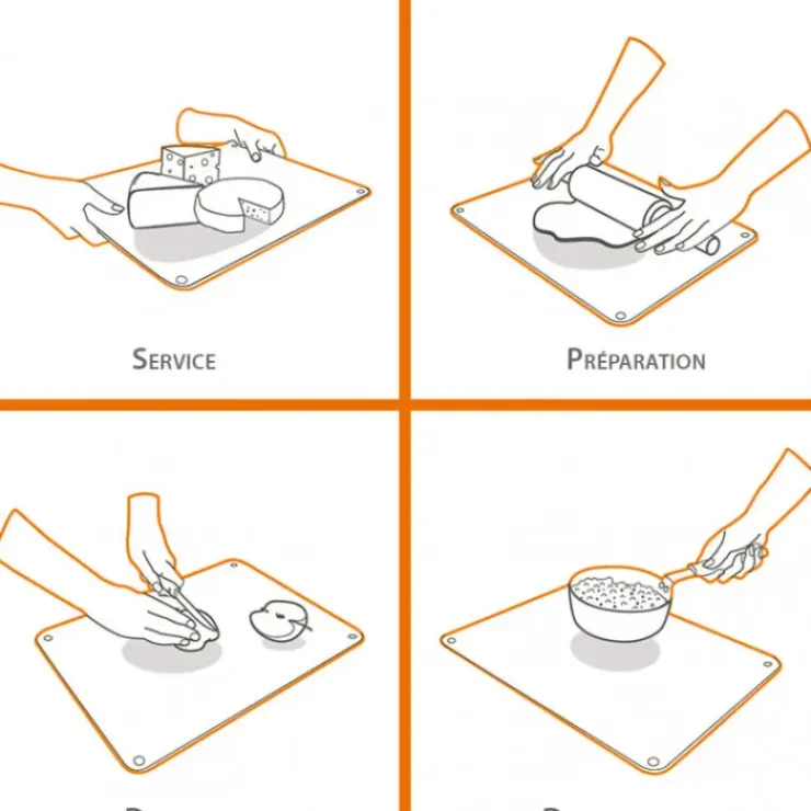 New PEBBLY Lot 2 Protections Plaque de Cuisson en Verre Noir